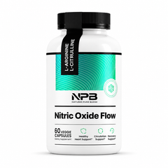 NPB Nitric Oxide Flow Capsules – L-Arginine & L-Citrulline Supplement, 60 Veggie Capsules