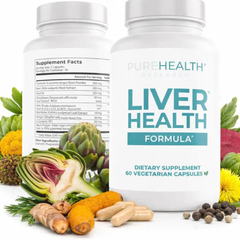PureHealth Research Liver Health Formula – 60 Vegetarian Capsules