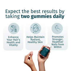WEEM Hair Skin and Nails Gummies - Supports Healthy Hair ( pack of 2 )
