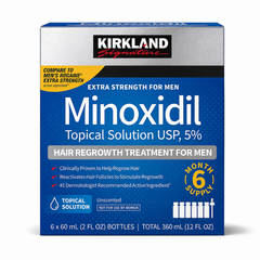 Kirkland Signature Minoxidil 5% Hair Regrowth Treatment for Men – 6 x 60ml