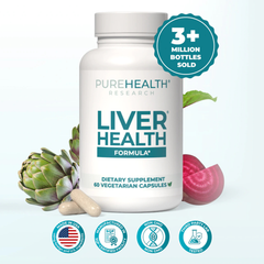 PureHealth Research Liver Health Formula – 60 Vegetarian Capsules