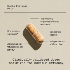 Quality of Life Kinoko Platinum AHCC | Immune Support Capsules