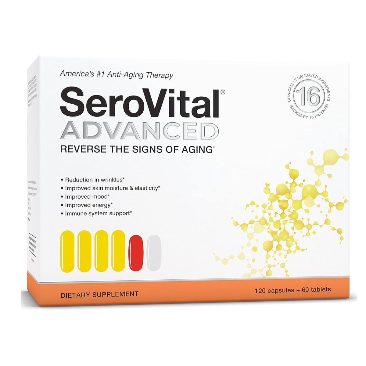 SeroVital Advanced Anti-Aging Dietary Supplement | Healthy Aging, Skin Support & Energy Formula