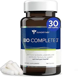 New Gundry MD Bio Complete 3 Supplement 60 Capsules Optimal Gut Health