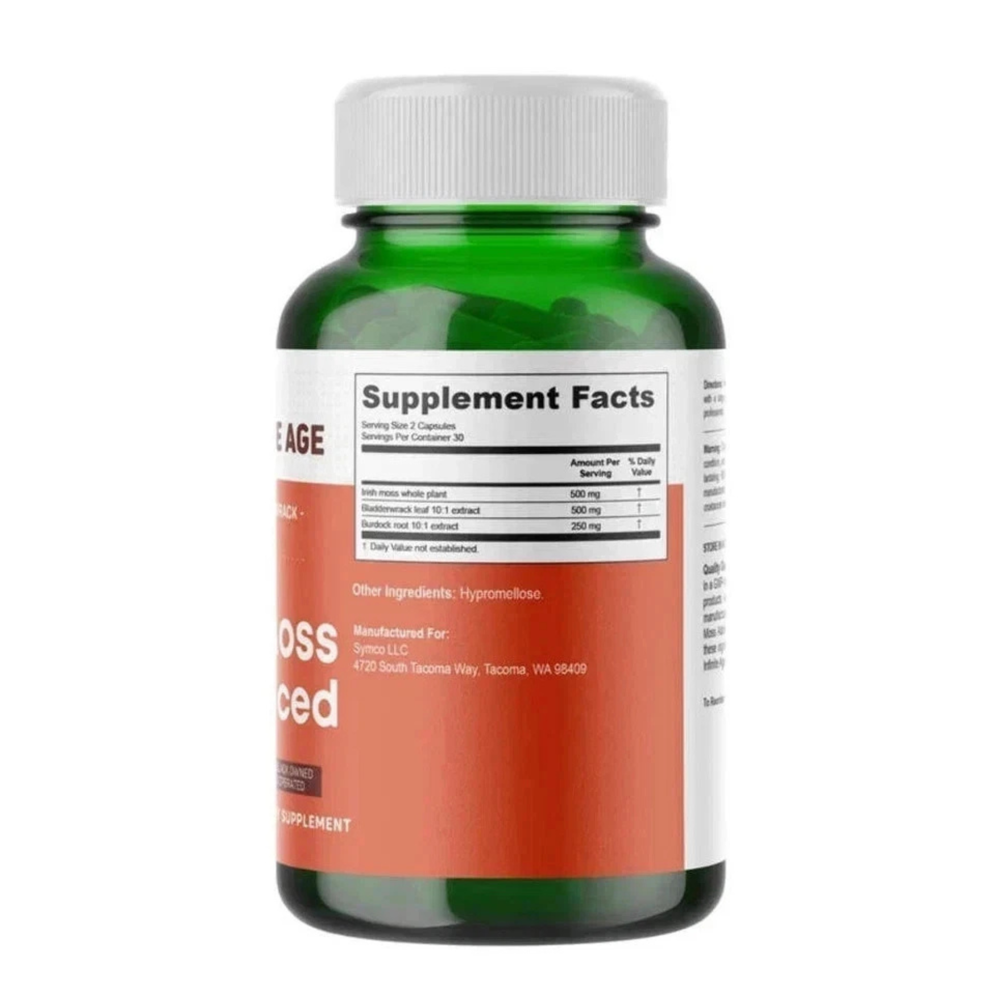 Infinite Age Sea Moss Advanced | Sea Moss Bladderwrack Burdock Capsules