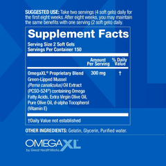 Omega XL 300 Capsules Omega 3 Natural Joint Pain Relief Supplement Pack of 2