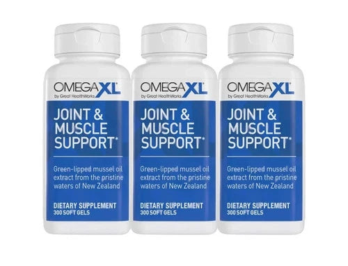 Pack 3 - Omega-XL 300 Softgels Joint Health Supplement, USA Fresh Stock