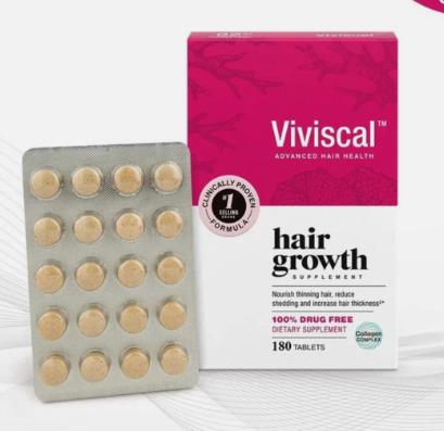 Viviscal Hair Growth Supplement for Women 180 Tablets - 3 Month Supply